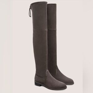 STUART WEITZMAN Lowland suede over-the-knee boots Dark Grey Sz 8.5